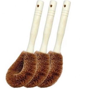 Brosse à vaisselle de cuisine en bois avec poils de coco, personnalisable, vente en gros, nouveau produit - Product Image 1