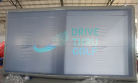 Tente de simulation de golf gonflable personnalisée en plein air, cage de golf gonflable à vendre, baie de simulateur de golf