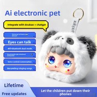 HUIMU KI Intelligenter Roboter-Plüschtier Emotionaler Begleiter mit Musik und Sprachausgabe im Cartoon-Stil für tiefe Konversation – Kinderspielzeug