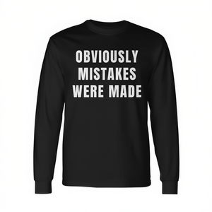 T-shirt à manches longues avec message humoristique « Des erreurs ont été commises » pour amputation du bras ou de la jambe - Product Image 2