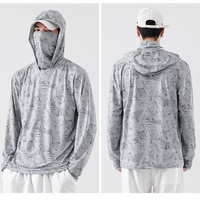 Veste unisexe adulte respirante et anti-rides en soie glacée ultra-fine avec capuche, protection solaire UPF50+ pour la pêche estivale