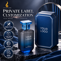 Parfum Mewah LF Luxury Parfums Dubai Aroma Oud & Amber, Wangi Biru Frosty Tahan Lama, Kualitas Terbaik Eau De Parfum Label Pribadi