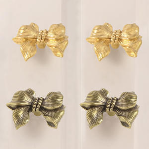 Manija de caja de latón de diseño Bowknot Decoración de tirador de puerta de gabinete - Product Image 4