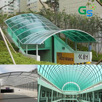 Cadre en aluminium Feuille De Polycarbonate Garage Toit Conceptions