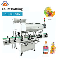 Machine de comptage et de remplissage de bonbons à 8 canaux, entièrement automatique, haute efficacité, pour petits articles, bonbons gélifiés, noix