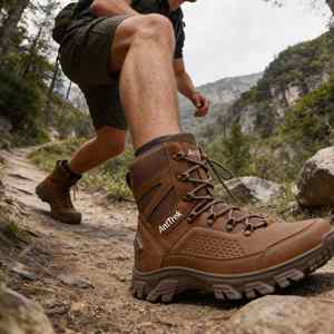 Les fabricants fournissent directement des bottes de randonnée imperméables respirantes à lacets, à tige haute, pour l'automne et l'hiver, résistantes à l'usure pour les activités de plein air - Product Image 1