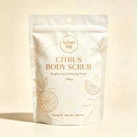 Sachet Doypack de Luxe Écologique Personnalisable avec Logo, Résistant à l'Humidité, Refermable, Thermoscellable, Qualité Alimentaire, pour Sels de Bain