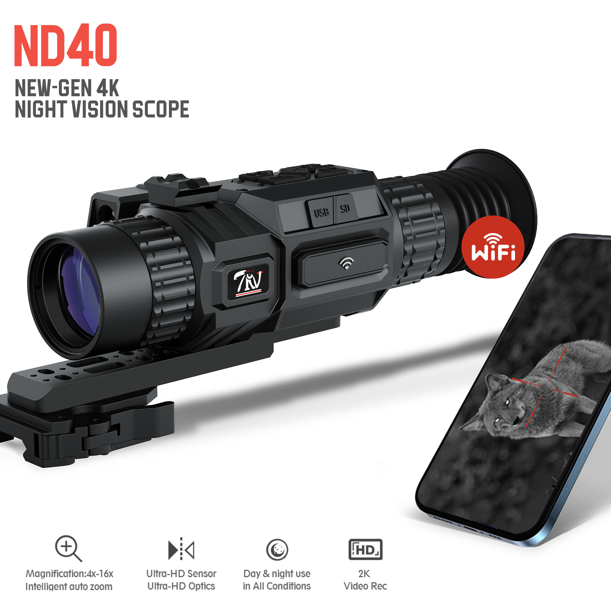 TRV MT35 640x512 Thermal Imaging Scope for Hunting - WiFi