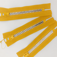 Hengda Usine Personnalisé FashionBag Accessoires Résine Fermeture Éclair 5 # Strass Queue Fermée Fermeture Éclair En Plastique