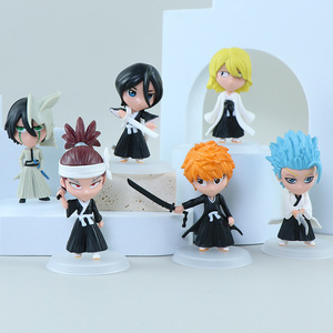 6 pièces/ensemble Figurine d'action Kurosaki Ichigo <span class=keywords><strong>Anime</strong></span>, Ornement de bureau - Product Image 3