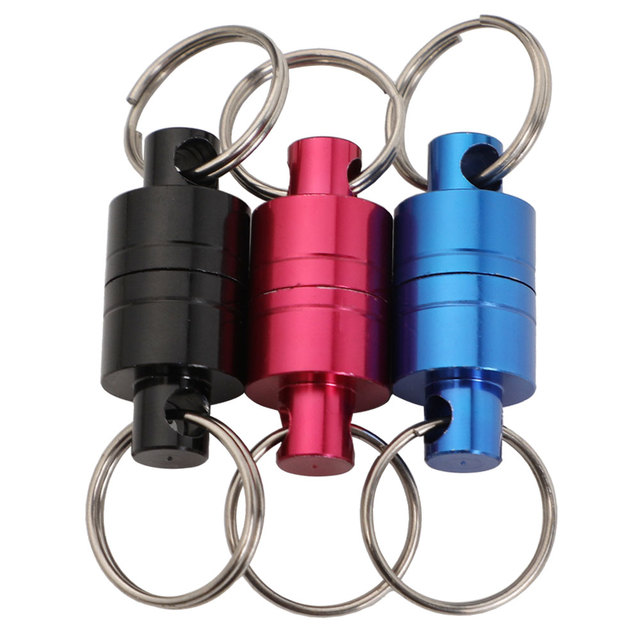 Quick Release Magnet Valet Alloy Key Ring Key Holder Custom Metal Magnet Key Chain Magnetic Clasp Keychain