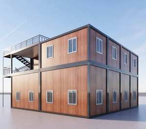 Casa Container TOPPRE Smontabile con Struttura Moderna <span class=keywords><strong>in</strong></span> Acciaio su 2 Piani, Dependance su Due Piani, Casa Container con 2 Camere da Letto <span class=keywords><strong>in</strong></span> <span class=keywords><strong>Vendita</strong></span> - Product Image 4