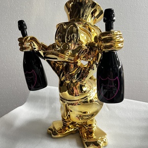 Scultura Papera <span class=keywords><strong>in</strong></span> <span class=keywords><strong>Resina</strong></span> e Metallo Stile Cartone Animato di Lusso Moderno per Arredamento Casa, Dimensioni Personalizzabili di Fabbrica di Grande Successo - Product Image 4