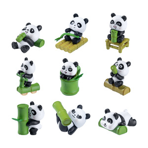 ミニチュア パンダ フィギュア 動物 置物 プラスチック製 ジオラマ 雑貨 ドールハウス デスクトップ装飾用 - Product Image 6