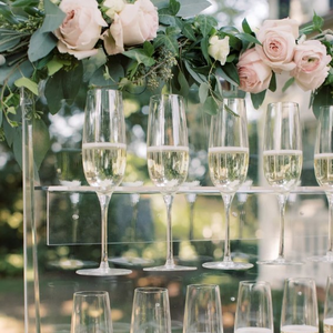 ShiJie wedding display stand champagne bookshelf acrylic clear wall shelf unit prosecco champagne shelf