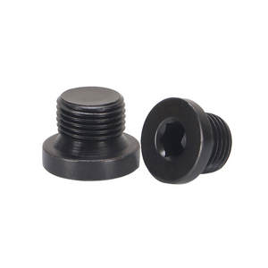 हाइड्रोलिक सिस्टम हेक्स सॉकेट फ्लैंज प्लग कार्बन स्टील मीट्रिक फाइन थ्रेड तेल प्लग - Product Image 1