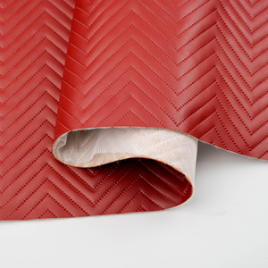 <span class=keywords><strong>Cuir</strong></span> PVC gaufré à ultrasons motif V grande vague, personnalisable pour accessoires de sac - Product Image 3