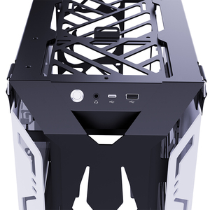 Gabinete de Alta Gama Tipo <span class=keywords><strong>C</strong></span> Negro/Blanco, Gabinete de Torre Completa para Juegos, Compatible con ITX / M-ATX / ATX - Product Image 3