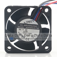 Ventilateur de refroidissement ADDA 12V 24V 48V DC 5V 0.14A 4020 40X40X20MM 4CM silencieux pour CPU, double roulement à billes, alimentation châssis AD0405LB-C56