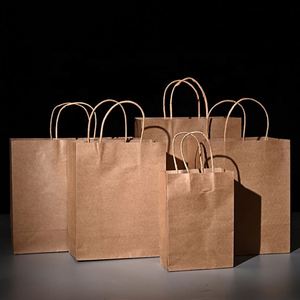 Bolsas de Papel Kraft de Lujo Personalizadas con Asas / Bolsa de Regalo para el Año Nuevo Chino con Muestra Gratis - Product Image 5