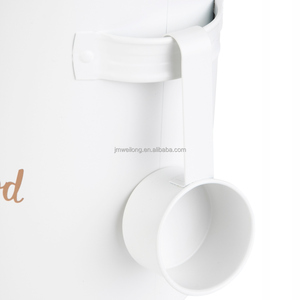 Recipiente de metal para armazenar alimentos para animais de estimação, recipiente de metal com tampa de bambu, recipiente vintage para armazenar alimentos para cães e gatos - Product Image 4