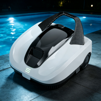 Aspirateur robotisé sans fil pour piscine, rechargeable, robot de nettoyage de piscine, équipement portable pour piscine, gain de temps