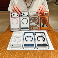Étui de téléphone magnétique Saiboro pour iPhone 17 18 Pro Max, coque de protection d'appareil photo en TPU TPE pour iPhone 13 14 15 16