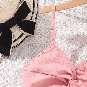 Nuevo Mono Corto de Verano para Niñas Adolescentes, Pantalones Cortos con Tirantes y Abertura en la Cintura, Ropa para Bebés de 8 a 12 Años - Product Image 6