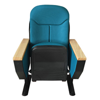Chaise de salle de conférence pliable à prix avantageux, chaise de théâtre avec tablette d'écriture, revêtement en cuir et tissu, coque en plastique, sièges de cinéma