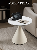 Table console minimaliste OEM/ODM directement de l'usine avec piétement sculptural en fer ivoire pour salon, salle à manger, hôtel et chambre à coucher