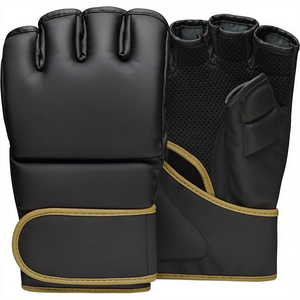 Gants de boxe MMA personnalisés 8OZ avec logo imprimé, en PU, fermeture auto-agrippante, unisexe, pour entraînement et sparring sur sac de frappe lourd - Product Image 1