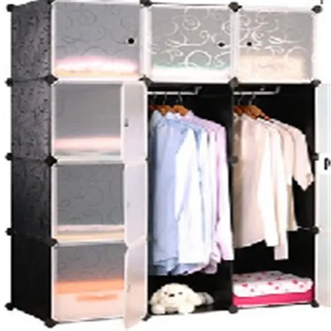 1201 portatile vestiti Fai Da Te pieghevole armadietto di plastica organizzatore armadio cubo armadio armadi di plastica per i vestiti