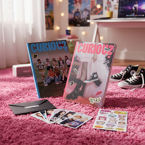 UNIS Más vendidos K-Pop Single Photobook Publicación electrónica con CURIOUS 84p Sobre PhotoCard Stickers 1st Edition - Product Image 3