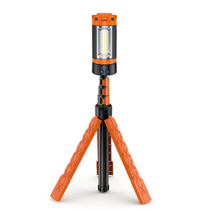 ไฟฉาย LED สีขาวแบบกันน้ำ ชาร์จไฟได้ พร้อมขาตั้ง ไฟส่องสว่างขนาดใหญ่ ไฟฉายอเนกประสงค์ พับเก็บได้ ไฟสำหรับตั้งแคมป์ IP65 - Product Image 1