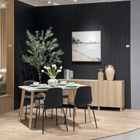 Panneaux muraux WPC de haute qualité, panneaux muraux rainurés en PVC, panneaux composites en plastique WPC pour l'intérieur, panneaux de cloison pour les pièces