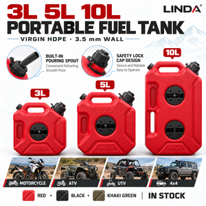 <span class=keywords><strong>Bidon</strong></span> de Carburant 3L 5L <span class=keywords><strong>10L</strong></span> HDPE avec Bec Verseur et Supports de Verrouillage pour Moto, VTT, UTV, 4x4, Tout-Terrain LINDA - Product Image 5