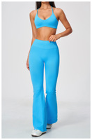 Leggings de yoga sans couture pour femmes, pantalons évasés pour femmes, shorts de sport et de course, soutien-gorge de sport essentiel pour femmes, ensemble de sport pour femme