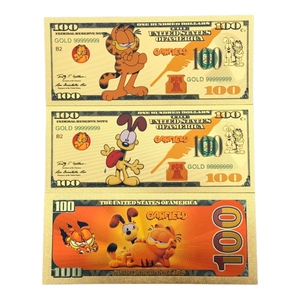 Billetes de Anime Garfield de 2026, Modelo New America 2, Bañados en Oro de 24K para Colección - Product Image 1