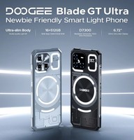 Téléphone robuste DOOGEE Blade GT Ultra 5G, Dimensity 7300, 6,72 pouces, 16 Go + 512 Go, effet lumineux LED, ultra-fin, IP68, smartphone