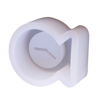 Moule en silicone pas cher, populaire, classique, rétro, en forme d'horloge 3D pour la fabrication artisanale de bougies, de savons et d'ornements en cire.