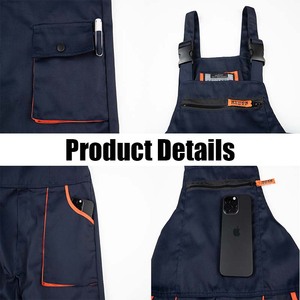 Combinaison de travail résistante à l'usure, à la saleté, respirante, en coton mélangé, multi-poches, pour le travail, uniforme de travail - Product Image 3