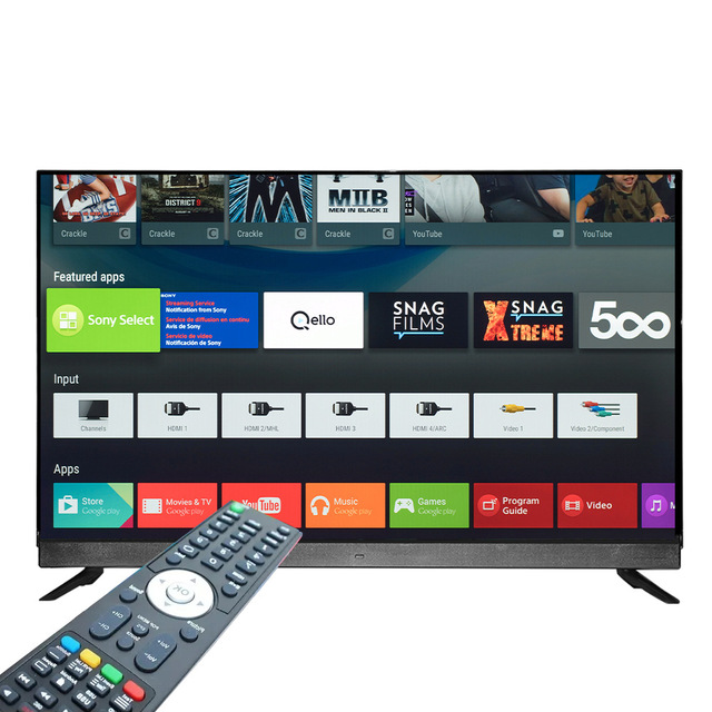 Factory Export LED TV DVB T2 S2 Smart 4K HDTV Hotel TV 32/43/50/55/65/75/85 Inch