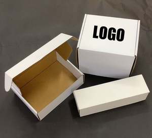 Boîtes d'avion en carton blanc personnalisables, emballage alimentaire portable, logo personnalisé pour l'expédition et la vente au détail, prêtes à être expédiées - Product Image 4