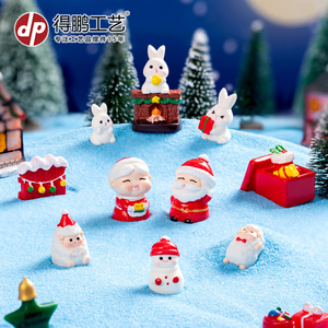 Dp Christmas Miniature Ornaments Resin Santa Snowman Fireplace <b>Boots</b> Gift Decor Indoor Use - Product Image 2