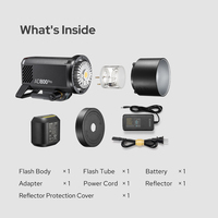 Godox AD800Pro 800Ws All-in-One Outdoor-Blitzgerät mit 0,01-1,5s Recyclingzeit 40W Bi-Color-Lampe für Kamera-Studio-Blitz