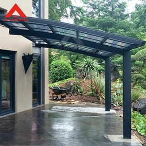 โรงจอดรถอลูมิเนียมเพอร์โกลาการออกแบบที่ทันสมัยพร้อมหลังคาโพลีคาร์บอเนตกันน้ำโค้ง - Product Image 2