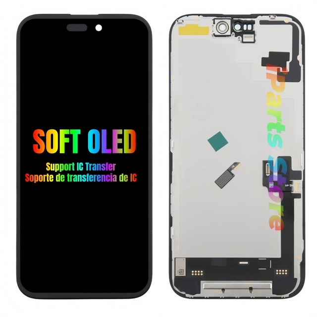 IPARTS Replacement Display for iPhone 16 Pro Max Plus 16E Soft OLED Retina DD LCD Touch Screen Assembly Support IC Transfer