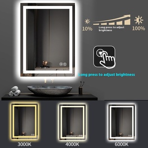 Modern Design Style IP44 LED Hotel Bathroom <strong>Mirror</strong> Cross-Border Foreign Trade Rectangle Defogging Touch Luminous Smart <strong>Mirror</strong> - Product Image 3