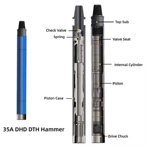 3.5 אינץ 'לחץ אוויר גבוה פטיש <span class=keywords><strong>dth</strong></span> עבור כרייה ומים טוב סלע קידוח כלי לתוך הפטיש החור - Product Image 4