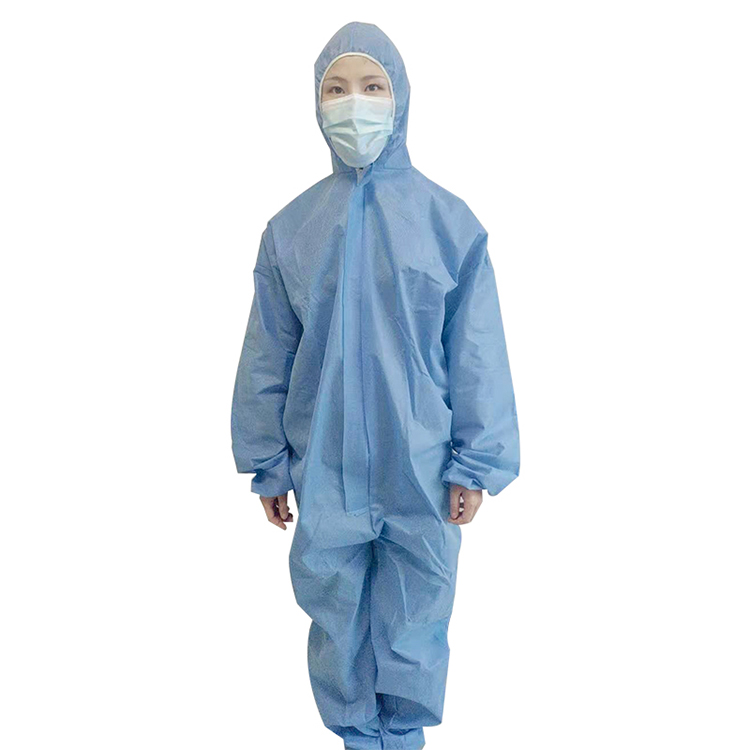 Factory Direct Supplyjumpsuit Structure Nonwoven Isolation Garment 25-65g Anti-static Water Proof